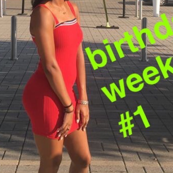 Red Tube Dress - Picture 3 of 3